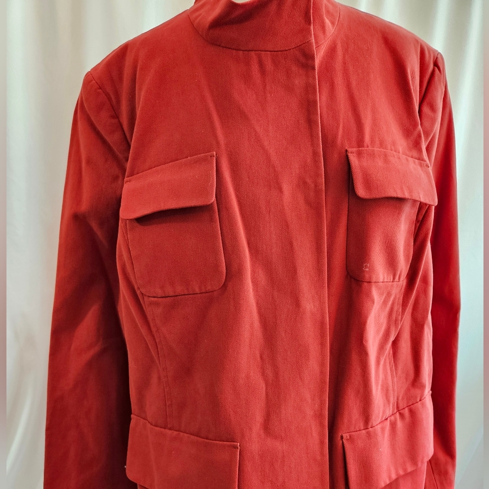 Jones New York Plus Cotton Rust 18W  Blazer